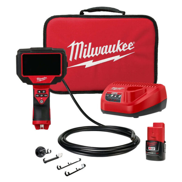 Milwaukee 2324-21 M12 12V 360 Cordless M-Spector 10' Inspection Camera Milwaukee 2324-21 M12 12V 360 Cordless M-Spector 10' Inspection Camera