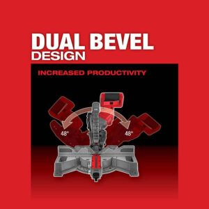 Milwaukee 2733-80 M18 FUEL 18V 7-1/4" Dual Sliding Miter Saw - Bare Tool Recon