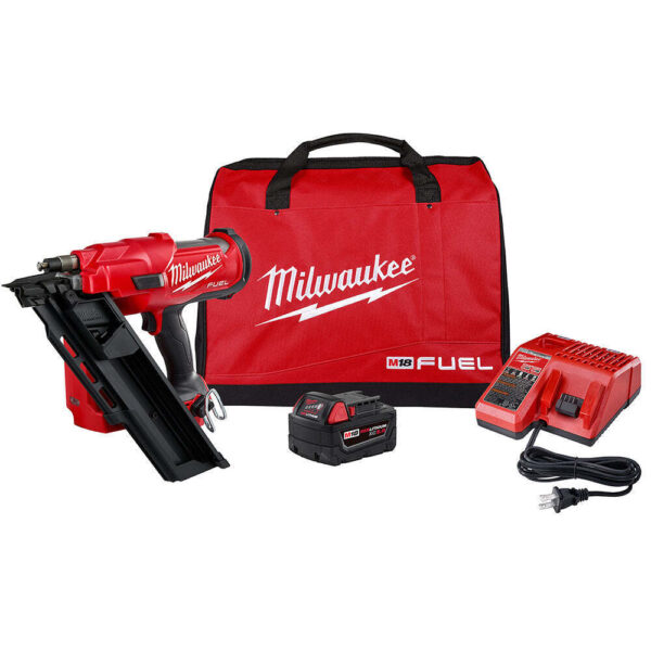 Milwaukee 2745-21 M18 FUEL 18V 30 Degree Lithium-Ion Cordless Framing Nailer Kit Milwaukee 2745-21 M18 FUEL 18V 30 Degree Lithium-Ion Cordless Framing Nailer Kit