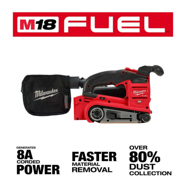 Milwaukee 2832-20 M18 FUEL 18V 3" x 18" Cordless Li-Ion Belt Sander - Bare Tool