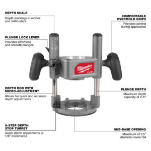 Milwaukee 2838-21 M18 FUEL 18V 1/2" Cordless Lithium-Ion Router Kit