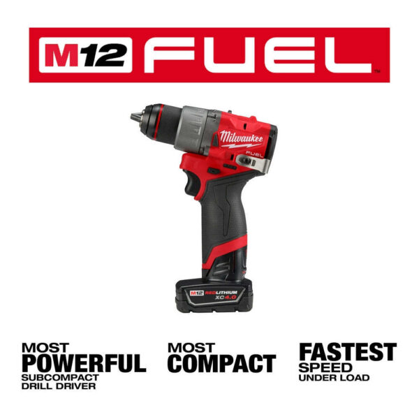 Milwaukee 3403-22 M12 FUEL 12V 1/2" Cordless Li-ion Drill/Driver Kit