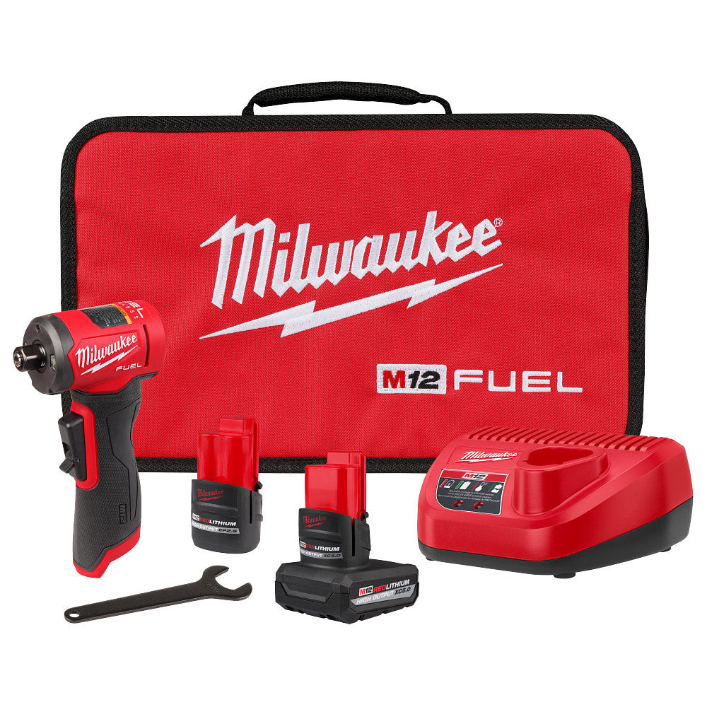 Milwaukee 3485-22 M12 FUEL 12V 1/4" Li-Ion Right Angle Die Grinder Kit