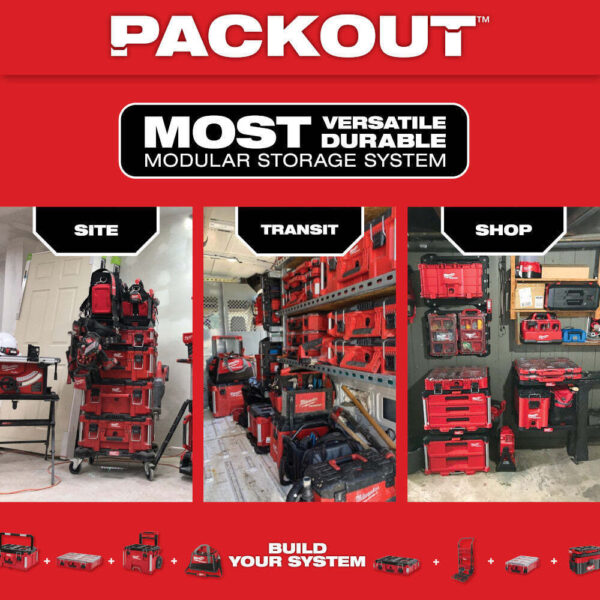 Milwaukee 48-22-8302 5-Pocket Tear-Resistant PACKOUT Modular Storage Cooler