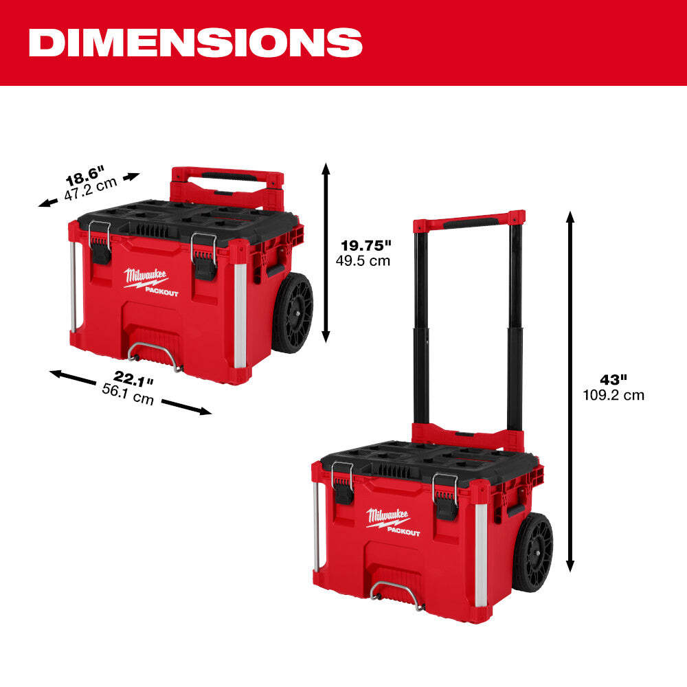 Milwaukee 48-22-84KIT3 PACKOUT 4 Piece Tool Box Bundle w/ Deep Organizer