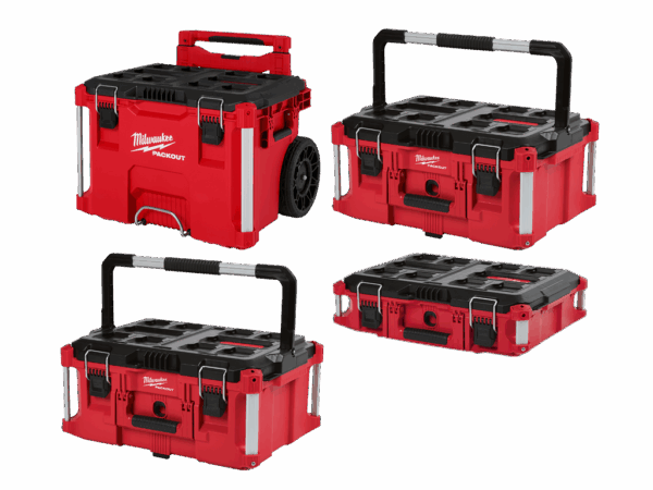 Milwaukee 48-22-84KIT4 PACKOUT 4 Piece Rolling Tool Box Bundle Milwaukee 48-22-84KIT4 PACKOUT 4 Piece Rolling Tool Box Bundle