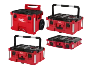 Milwaukee 48-22-84KIT4 PACKOUT 4 Piece Rolling Tool Box Bundle