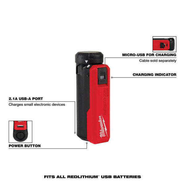 Milwaukee 48-59-2012 REDLITHIUM USB Charger and Portable Power Source