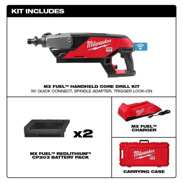 Milwaukee MXF301-82CP MX FUEL Cordless Li-Ion Handheld Core Drill Kit - Recon