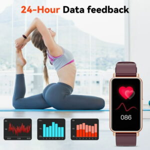 Mingdaln Fitness Tracker for Men Women, 1.45" with 100 Sport Mode/Activity Tracker/IP68 Waterproof, fits for Android iPhone Devices (Red)
