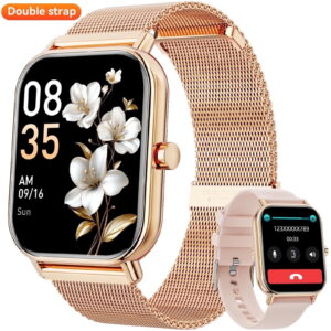 Mingdaln Smart Watch fits for Android and Iphone, IP68 Waterproof, Suitable for Women Men 100 Sports Modes 1.85 inch Fitness Tracker, with Answer/Make Calls/Message Reminder,...