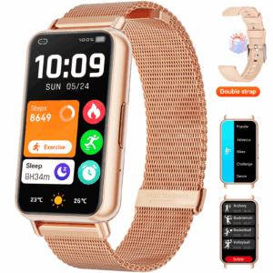 Mingdaln Women's Fitness Tracker, 1.45" with Answer/Make Calls, fits for Android iPhone Devices