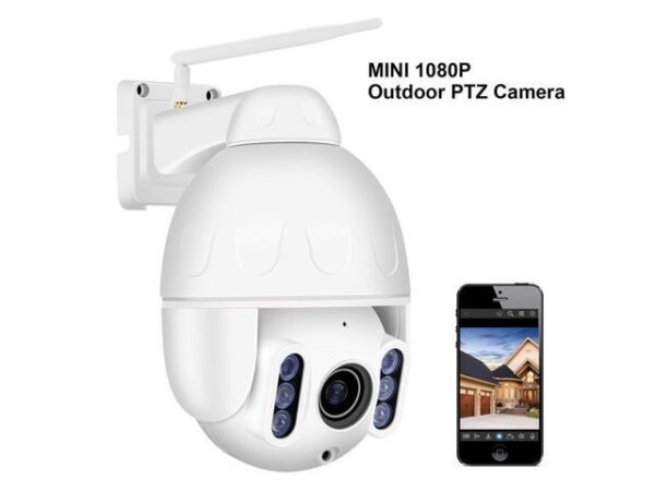 Mini 1080P Outdoor WiFi Security Camera 4X Optical PTZ Auto Focus 30m Night Vision 150° Viewing Angle External SD Card Slot IP65 Weatherproof Mini 1080P Outdoor WiFi Security Camera 4X Optical PTZ Auto Focus 30m Night Vision 150° Viewing Angle External SD Card Slot IP65 Weatherproof