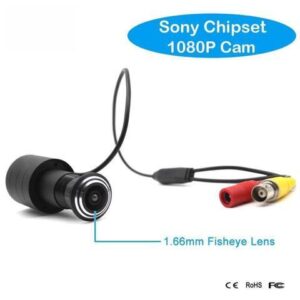 Mini AHD Camera HD 1080P DoorEye Hole Fisheye Peephole Camera Home Security CCTV