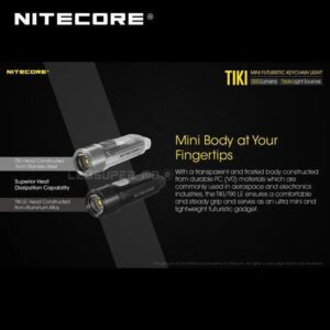 Mini Futuristic TIKI/ TIKI LE USB Rechargeable Keychain Light Built-in Li-ion Battery