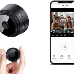 Mini WiFi Spy Camera HD 1080P Wireless Hidden Camera Small Nanny Cam, Home Security Camera with Live App for Pets Baby Outdoor Indoor