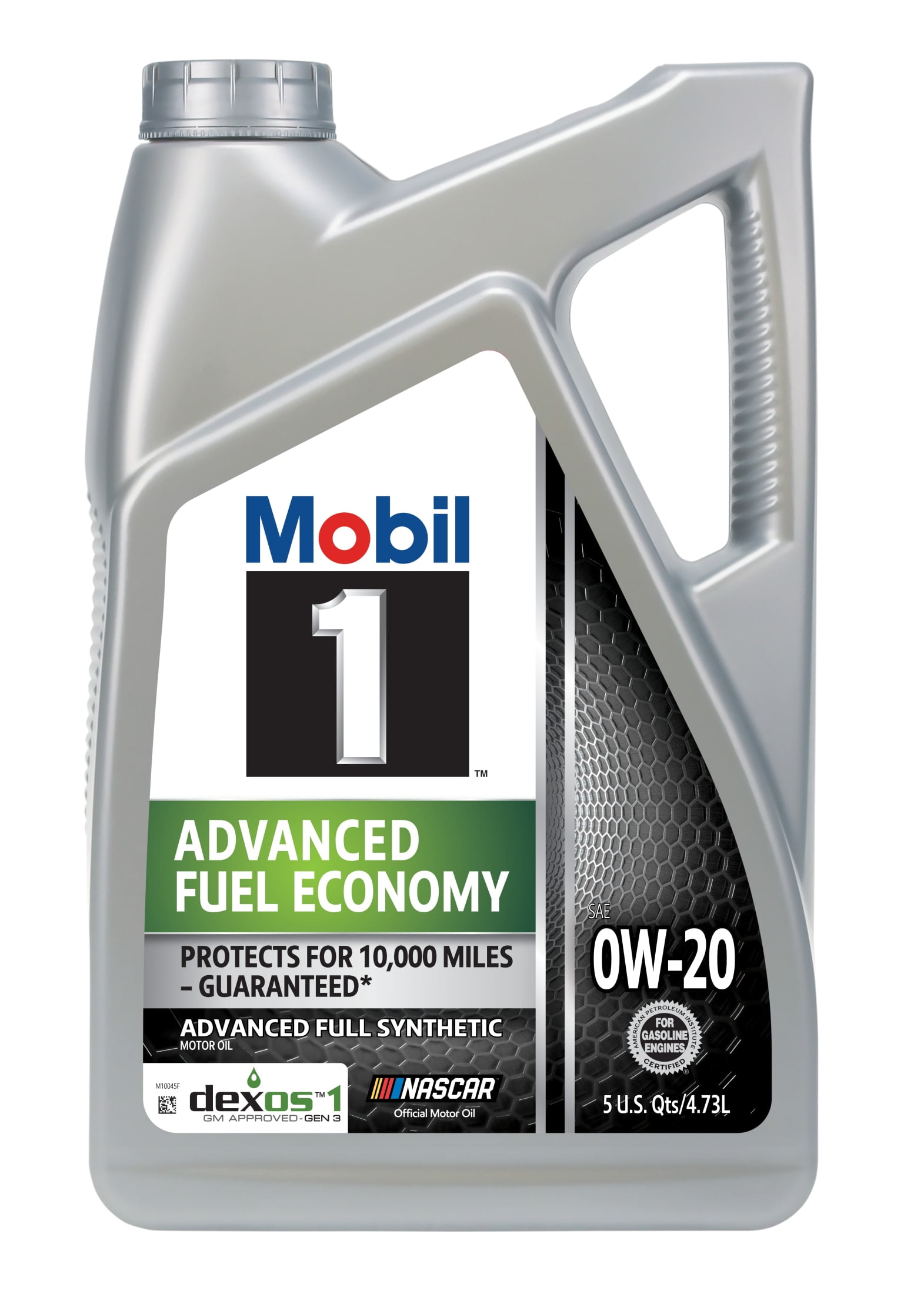 Mobil 1 Advanced Fuel Economy Full Synthetic Motor Oil 0W-20, 5 Quart
