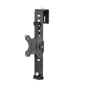 Monoprice Cubicle Flat Panel Monitor Mount - Black | Ultra-Thin, Adjustable Height, Durable - Workstream Collection