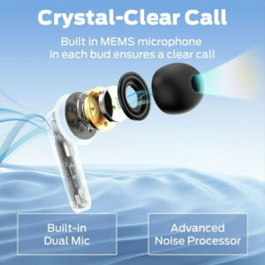 Monster Wireless Earbuds Bluetooth Earbuds HiFi Stereo, Wireless Earphones with 30H Playback, Type-C Charging, Clear Call, Touch Control, IPX6 Waterproof