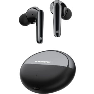 Monster Wireless Earbuds Bluetooth Earbuds HiFi Stereo, Wireless Earphones with 30H Playback, Type-C Charging, Clear Call, Touch Control, IPX6 Waterproof