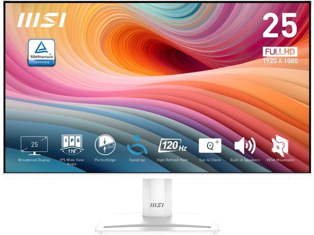 MSI 24.5" 120 Hz IPS FHD Gaming Monitor 1ms (MPRT) / 4ms (GTG) Adaptive-Sync Flat Panel PRO MP251W E2