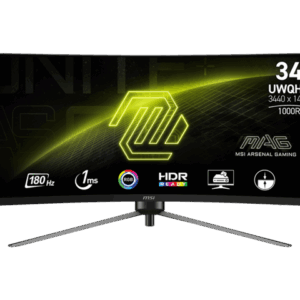 MSI 34" 180 Hz VA UWQHD Gaming Monitor 3440x1440 (UWQHD) MAG345CQR
