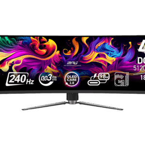 MSI 49" 240 Hz OLED DQHD Gaming Monitor Adaptive Sync MPG 491CQPX QD-OLED