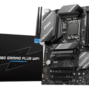 MSI B760 GAMING PLUS WIFI LGA 1700 (280) DDR5 ATX Motherboards - Intel, SATA 6Gbps, Wi-Fi 6E, Bluetooth 5.3, 7.1 HD Audio, PCIe 4.0 x16, 2.5G LAN
