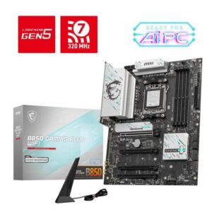 MSI B850 GAMING PLUS WIFI AM5 AMD B850 SATA 6Gb/s 5G Network DDR5 Wi-Fi 7 ATX Motherboard