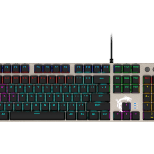 MSI Forge GK310 Mechanical Gaming Keyboard w/ Magnetic Cover - Hot Swappable Mechanical Red Switches, RGB, Ergonomic, Anti-GHOSTING, Angle-Adjustable