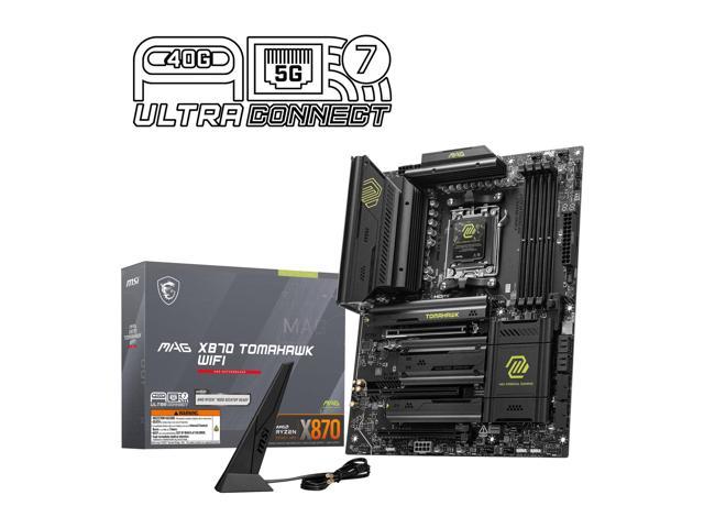 MSI MAG X870 TOMAHAWK WIFI AM5 ATX Gaming Motherboard, 4x SATA 6Gb/s, AMD Wi-Fi 7,USB 4.0