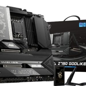 MSI MEG Z790 GODLIKE Gaming Motherboard (Supports 12th/13th/ 14th Gen Intel Processors, LGA 1700, DDR5, PCIe 5.0, M.2, 10Gbps LAN, USB 3.2 Gen2, Wi-Fi 6E, Bluetooth 5.3,...