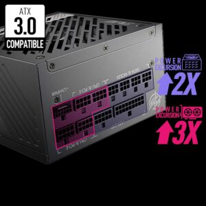 MSI MPG A1000G PCIE 5 & ATX 3.0 Gaming Power Supply - Full Modular - 80 Plus Gold Certified 1000W - 100% Japanese 105°C Capacitors - Compact Size - ATX PSU (Renewed)