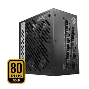 MSI MPG A1000G PCIE 5.1 & ATX 3.1 Gaming Power Supply - Full Modular - 80 Plus Gold Certified 1000W - 100% Japanese 105°C Capacitors - Compact Size - ATX PSU - 10 Year Warranty