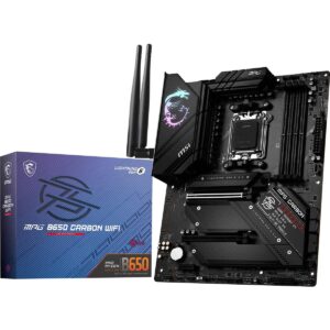 MSI MPG B650 Carbon WiFi Gaming Motherboard (AMD AM5, ATX, DDR5, PCIe 4.0, M.2, SATA 6Gb/s, USB 3.2 Gen 2, HDMI/DP, Wi-Fi 6E, AMD Ryzen 7000 Series Desktop Processors)