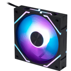 MSI MPG EZ120 ARGB-1B Fan - 120mm ARGB Fan, Fluid Dynamic Bearing with Extra nut Fixing, Mystic Light & Cooling Wizard Support with MSI motherboards,
