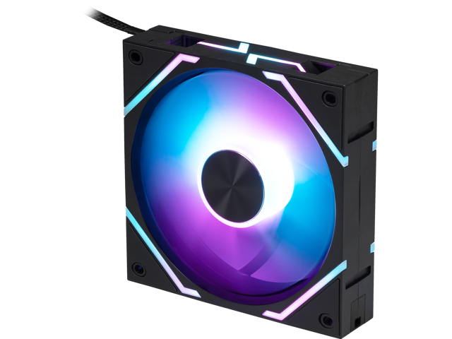 MSI MPG EZ120 ARGB-1B Fan - 120mm ARGB Fan, Fluid Dynamic Bearing with Extra nut Fixing, Mystic Light & Cooling Wizard Support with MSI motherboards,