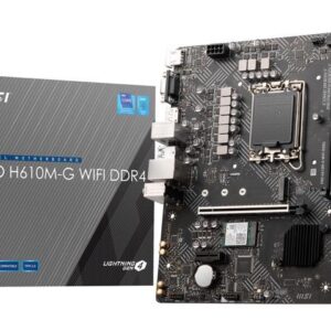 MSI PRO PRO H610M-G WIFI DDR4 LGA 1700 Micro ATX Motherboard