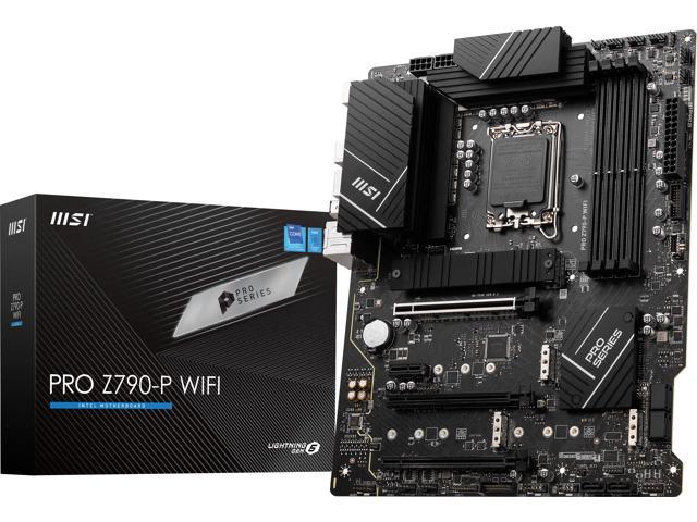 MSI PRO Z790-P WIFI LGA 1700 Intel Z790 SATA 6Gb/s DDR5 ATX Motherboard