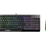 MSI Vigor GK30 Gaming Keyboard & GM11 Gaming Mouse Combo - Mechanical Membrane Switches, 6-Zone RGB, Water Repellent & Splash-Proof, 5000 DPI - Black