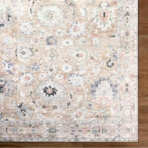 My Texas House Washable Everly Cream 2' x 2'11" Washable Accent Rug