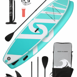 Naipo Inflatable Paddle Board 10FT Stand up Paddle Board 10' SUP 6 in.Thick Board Carry Bag & Fast Pumping Green