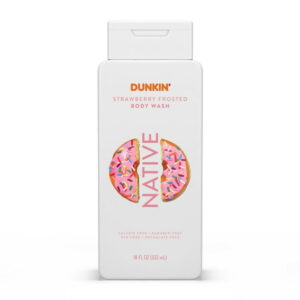 Native Dunkin Body Wash, Strawberry Frosted 18 oz