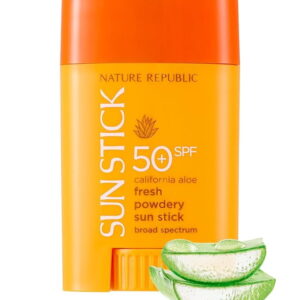 NATURE REPUBLIC CALIFORNIA ALOE FRESH POWDERY SUN STICK BROAD SPECTRUM SPF50+ (Not Tested on Animals)