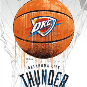 NBA Oklahoma City Thunder - Drip Basketball 21 Wall Poster, 22.375" x 34"