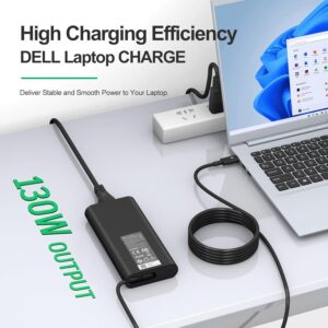 New Replacement Dell 130W Laptop Charger USB C Type C for Dell XPS 15 9575 9520 9510 9500 17 9720 9710 9700 Precision 5530 5550 5560 5570 5750 5760 3560 Latitude 5411 5421 5511...