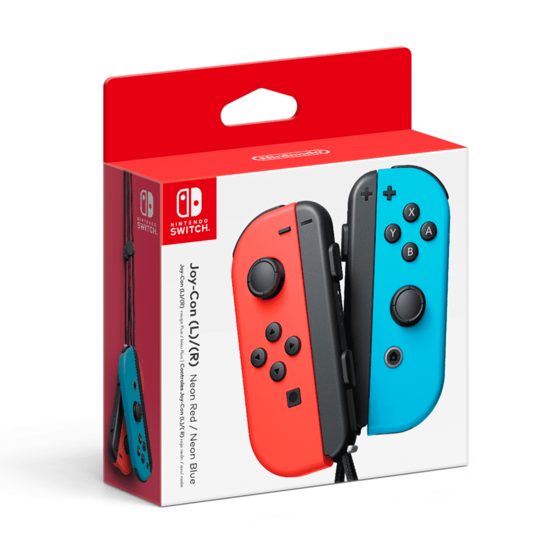 Nintendo Switch - Joy-Con (L/R) - Left Neon Red/ Right Neon Blue Controllers