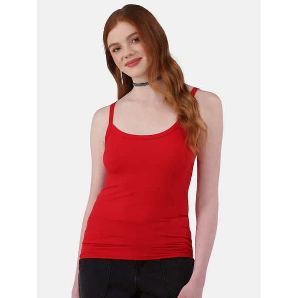 No Boundaries Ribbed Cami Top, 1 or 5-Pack, Women's
