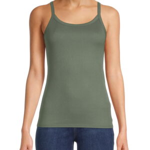 No Boundaries Ribbed Cami Top, 1 or 5-Pack, Women's