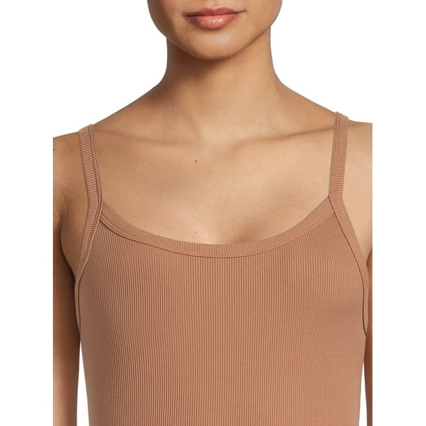 No Boundaries Ribbed Cami Top, 1 or 5-Pack, Women's